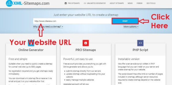 XML Sitemap Generator Website