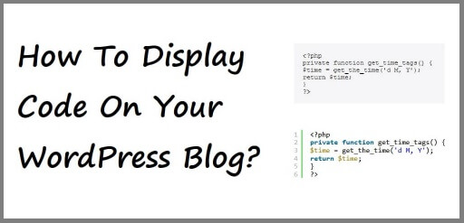 How To Display Code On WordPress Site